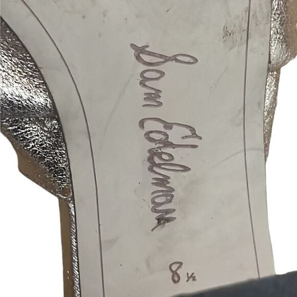 SAM ELDERMAN ODA METALLIC GOLD KNOT OPEN TOE SANDALS SIZE 8.5M - Picture 4 of 6